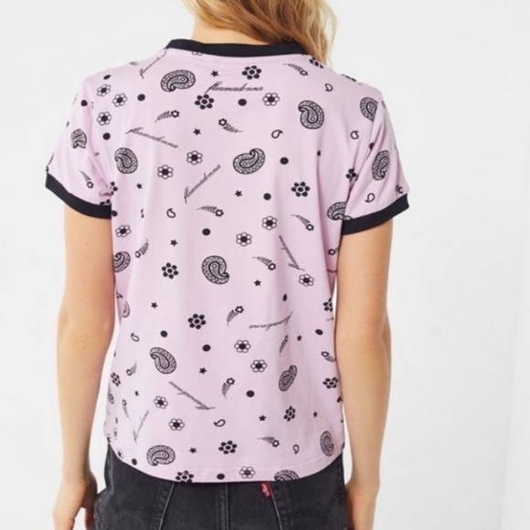 New FILA X Fleamadonna Lara Printed Ringer Tee - Picture 3 of 3